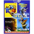 Blu-ray 3D - Coffret 4 films : Rio + Un monstre à Paris + L'âge de glace 3 + L