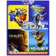 Blu-ray 3D - Coffret 4 films : Rio + Un monstre à Paris + L'âge de glace 3 + L