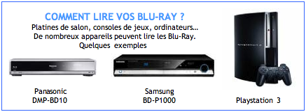 Lire vos DVD Blu-ray